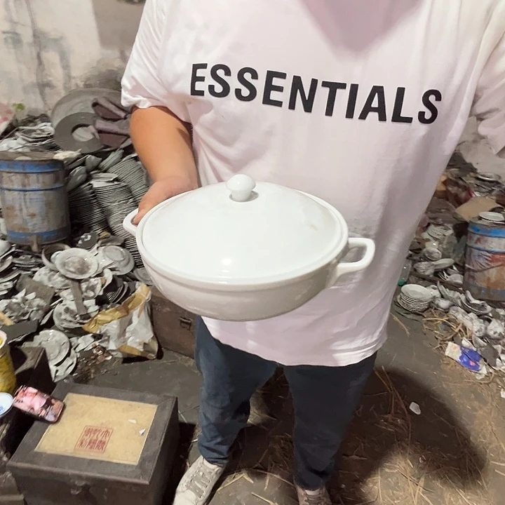 景德镇陶瓷双耳大汤锅