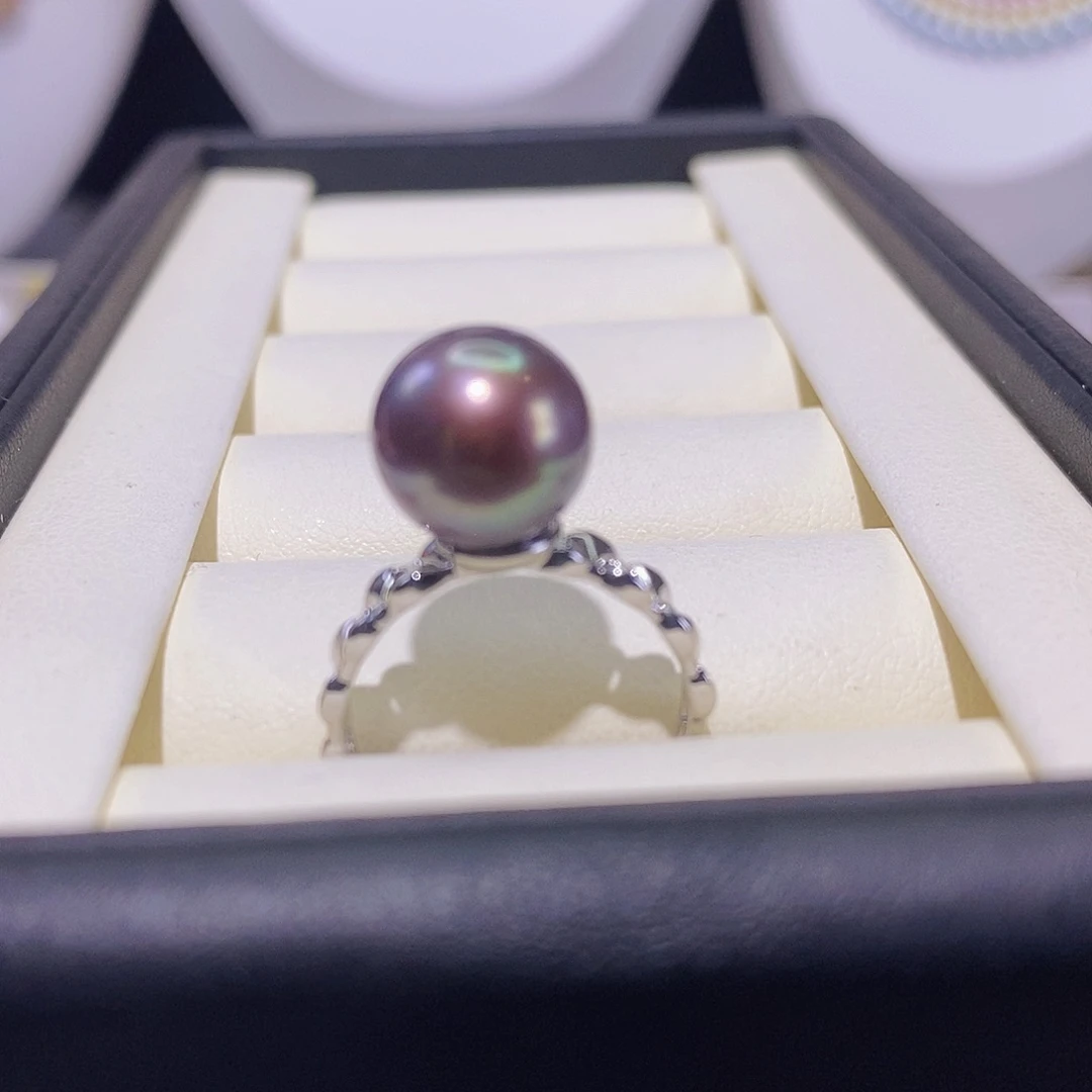 淡水珍珠戒指合金
