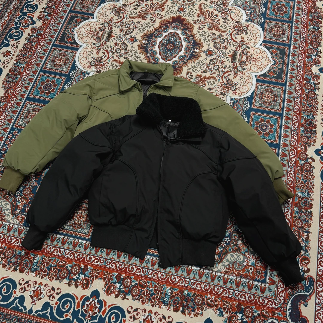 CLEANFIT' 冬季新款 可拆卸毛领 短款加厚飞行保暖棉衣棉服