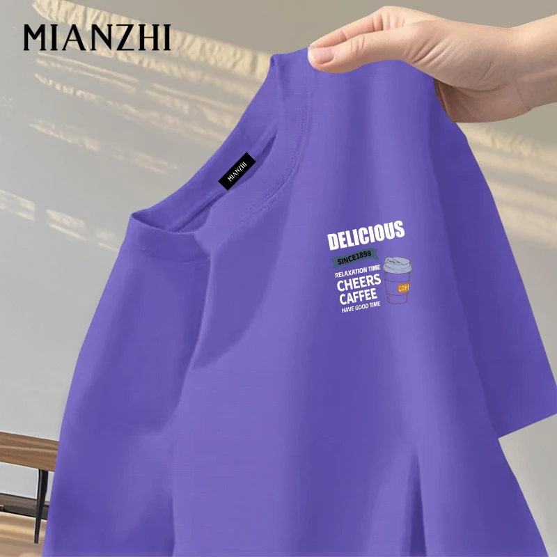 棉致短袖男t恤2025新款夏季爆款大码男装宽松大码纯棉上衣半袖夏