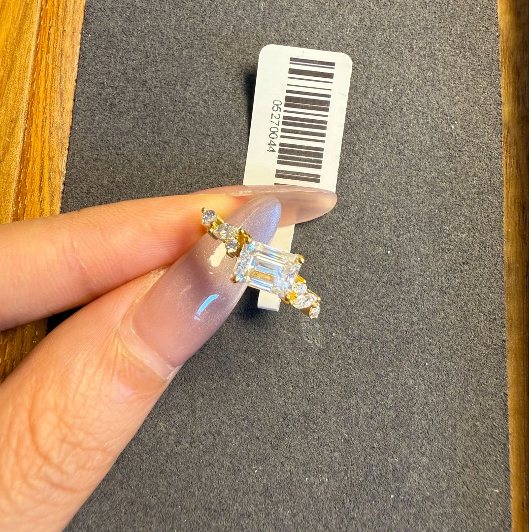 999足金5D镶嵌方糖戒指05270044