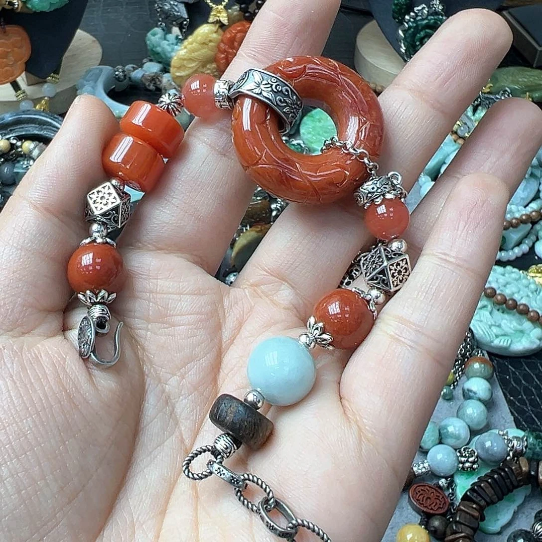 翡翠手链未镶嵌微**恒