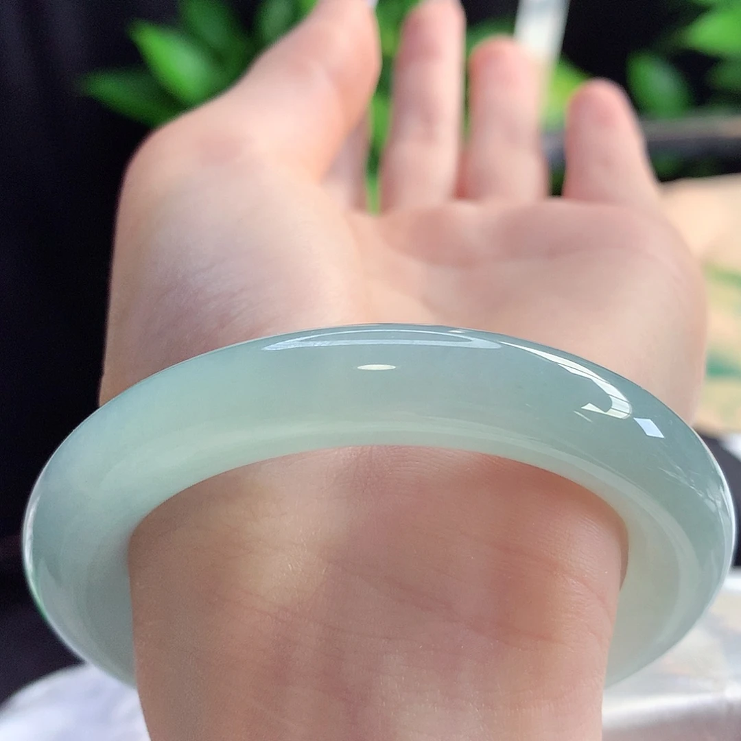 未镶嵌手镯翡翠天然A货翡翠55-56老坑老底料老糯胜新冰9号