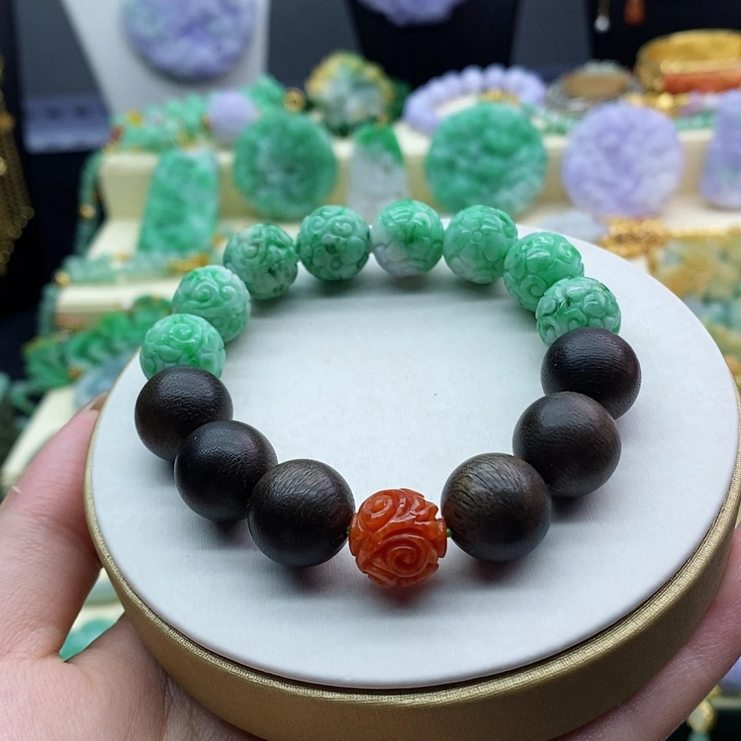 未镶嵌手串翡翠手串