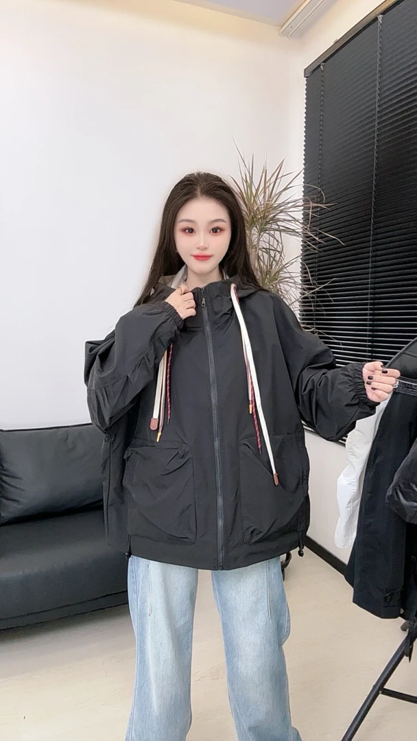 【炫壹桐优选】25年春季新款宽松撞色韩版单款外套302