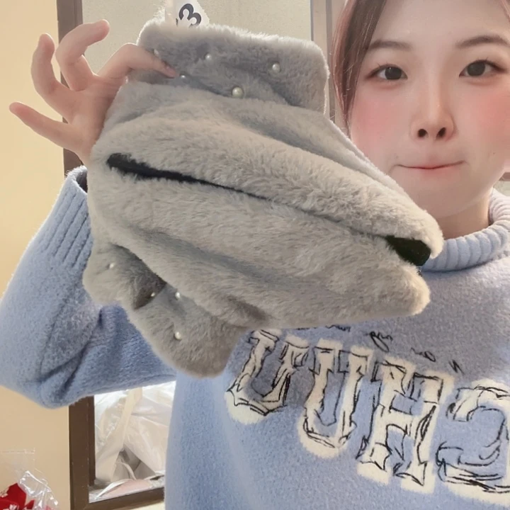 日单小珍珠灰色地板鞋323