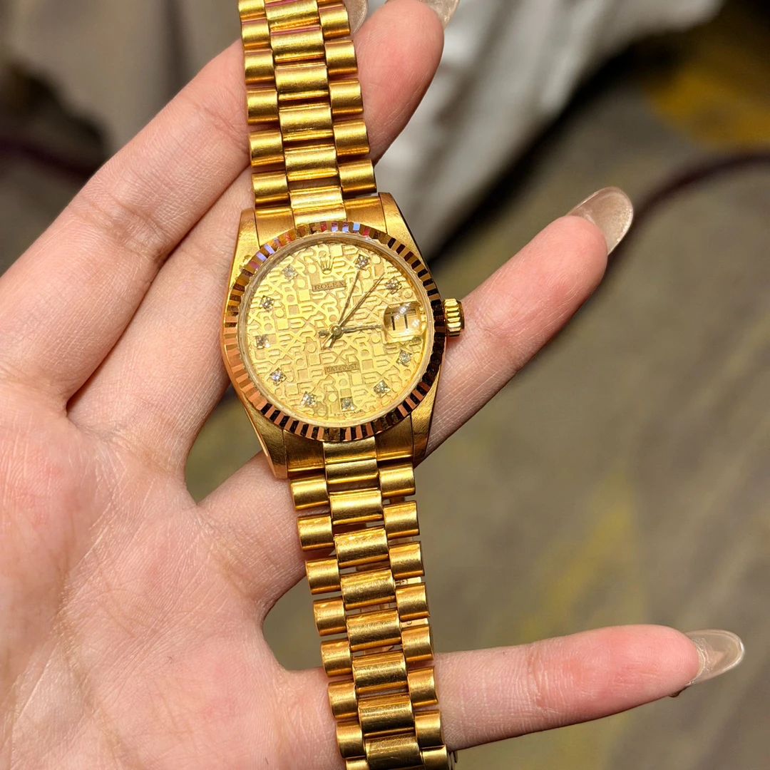 99新 Rolex/劳力士 女装日志型68278原钻腕表