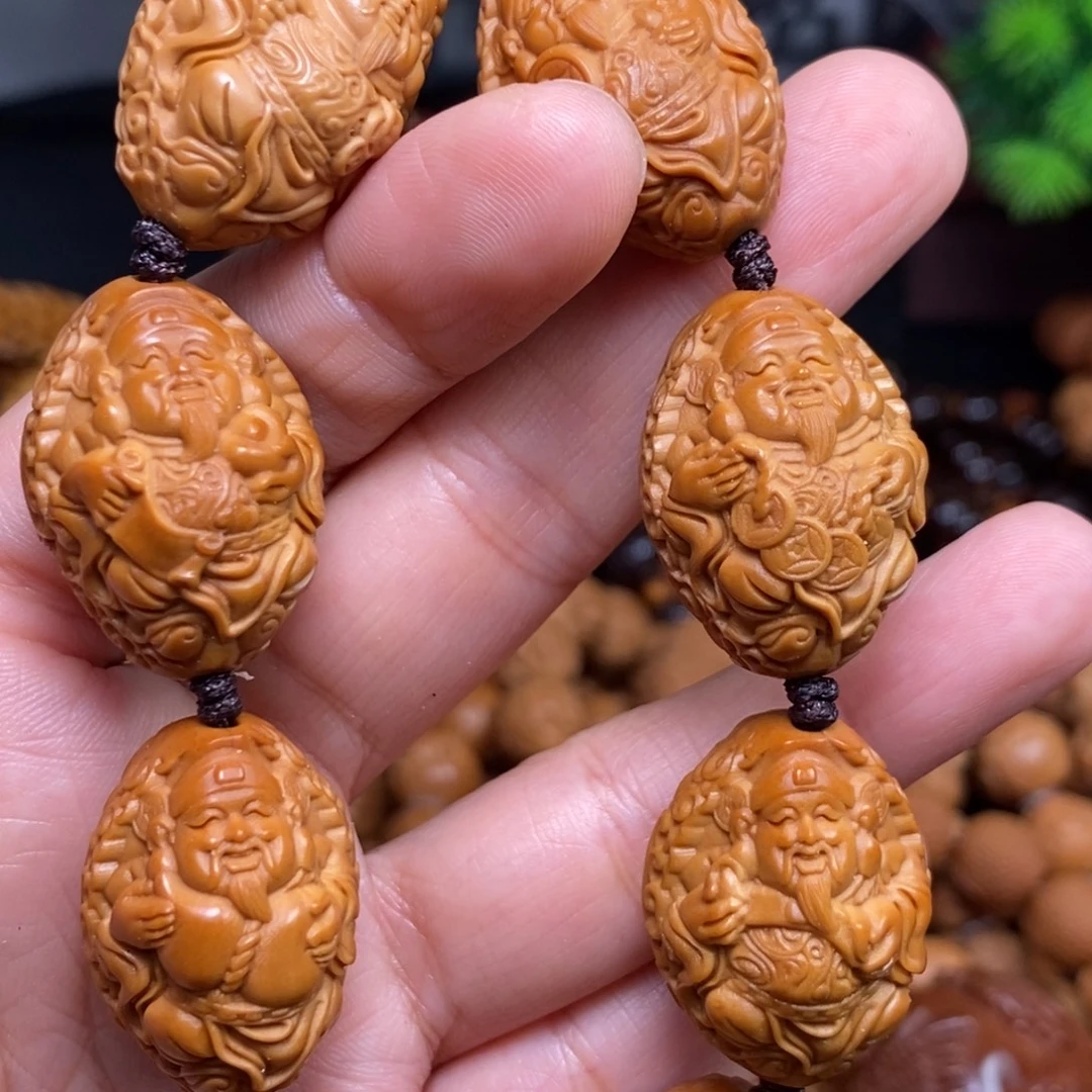 菩提籽类橄榄核雕刻手串手链项链吊坠