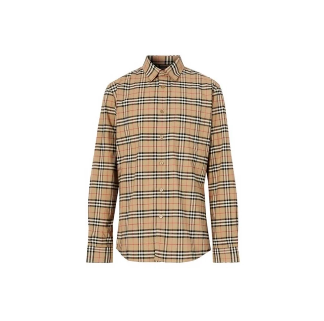 99新 BURBERRY/博柏利 CZF1149/格纹衬衣/尺码S
