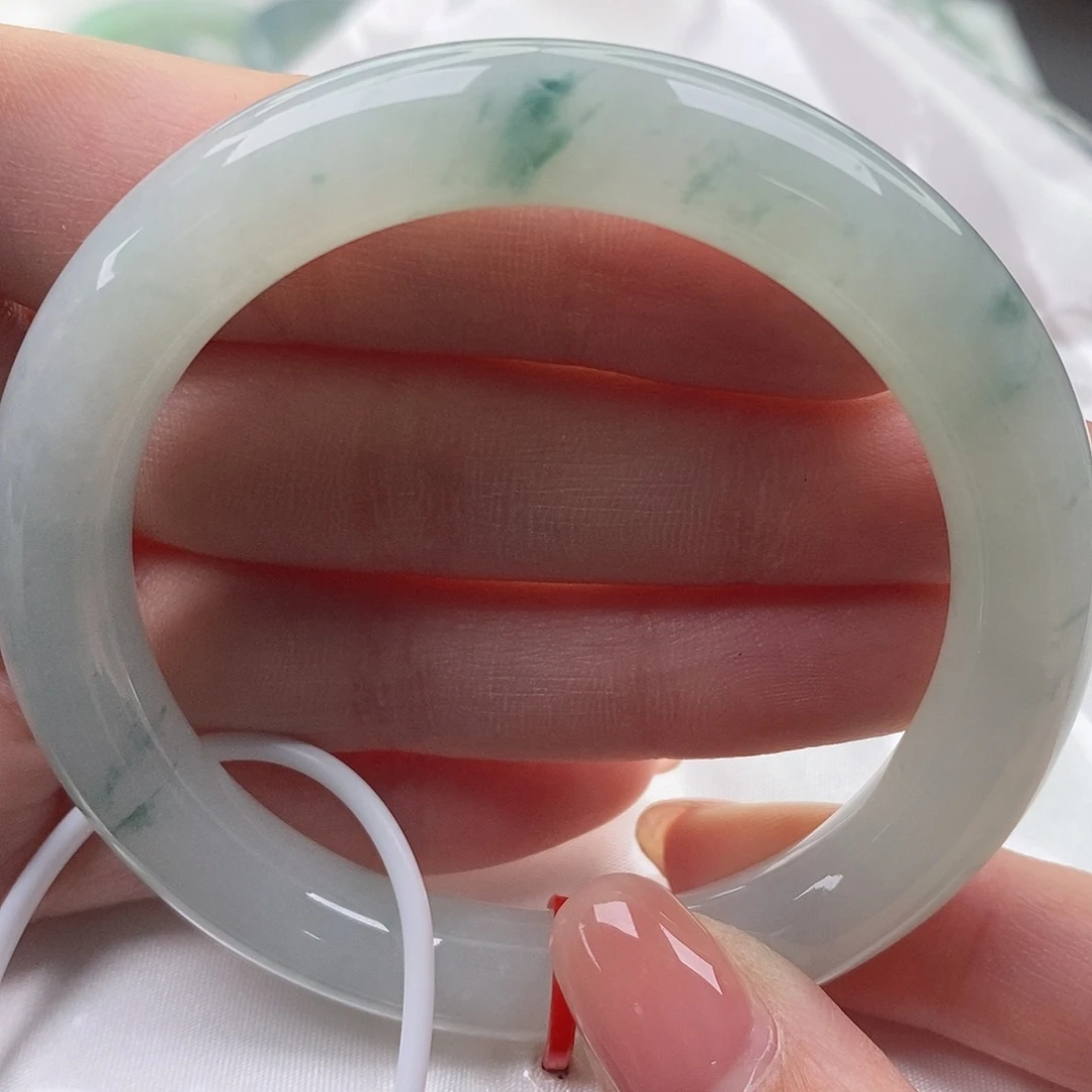 翡翠未镶嵌手镯缅甸天然A货翡翠 53