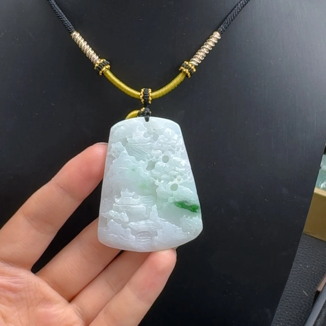 翡翠未镶嵌颈饰天然