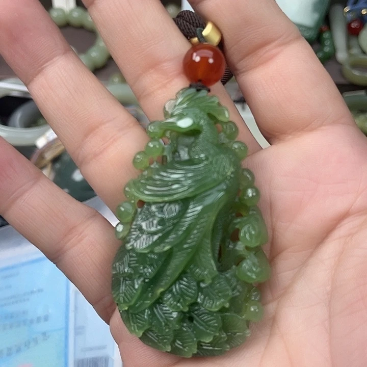 和田玉未镶嵌吊坠(不含链)