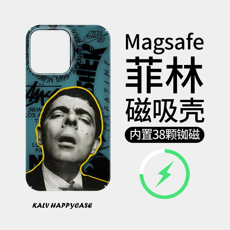 【憨豆先生】菲林磁吸壳适用苹果16防摔iphone13/4promax全包15高级