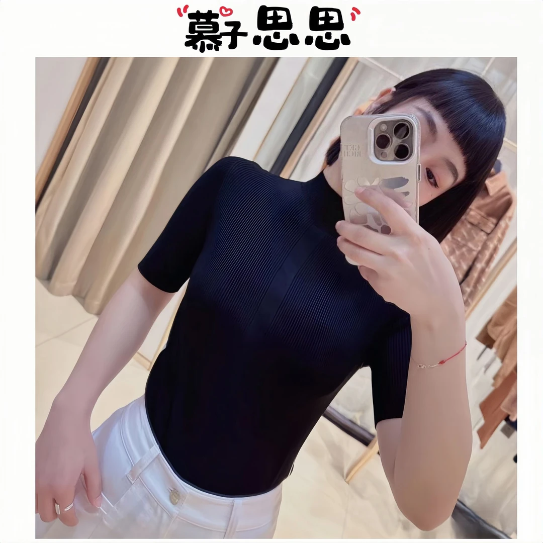 【慕子思思】提花针织短袖