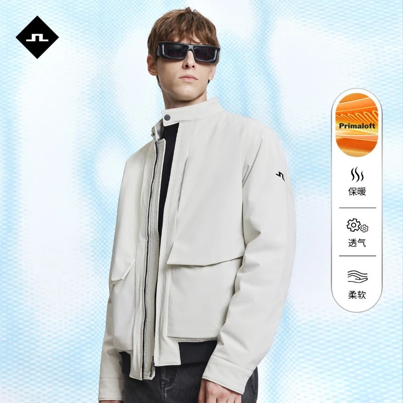 JLINDEBERG金林德伯格男士舒适保暖纯色休闲P棉透气棉服立领外套