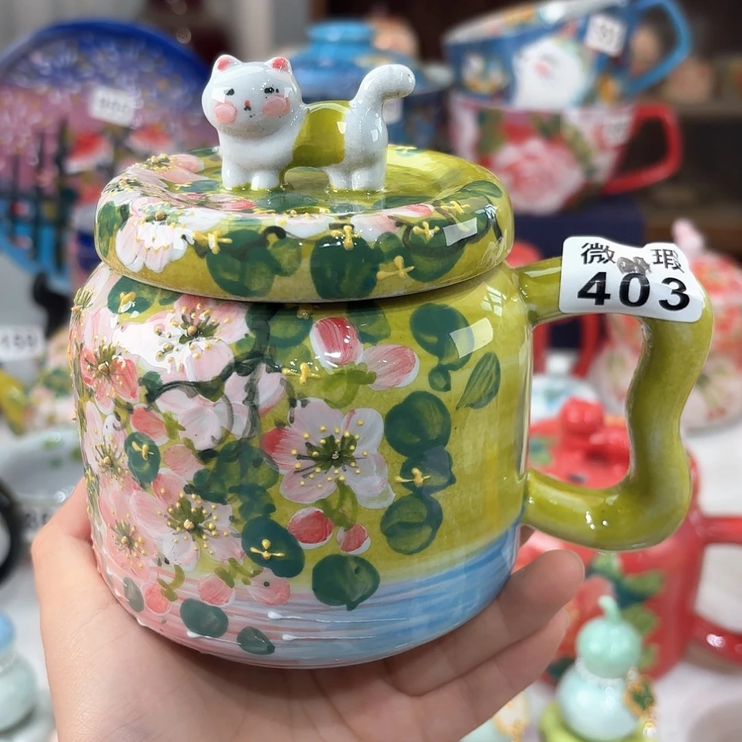 景德镇手绘高温釉下彩陶瓷茶具