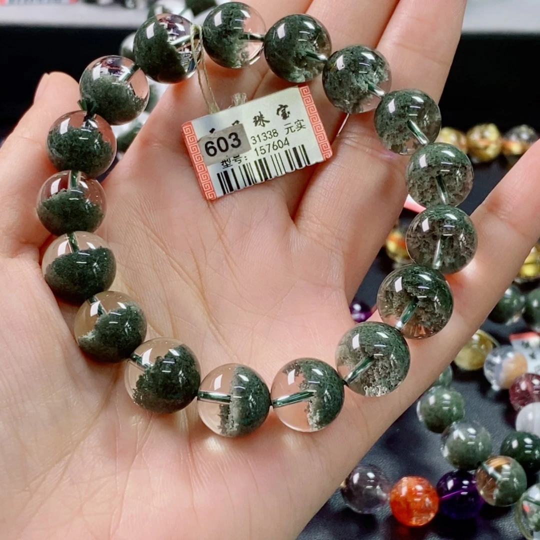 未镶嵌手链水晶绿幽灵157604