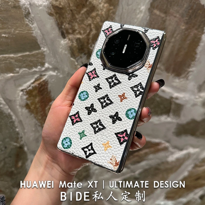 适用华为MateXT非凡大师手机壳手工定制高档轻奢XTs中轴全包保护