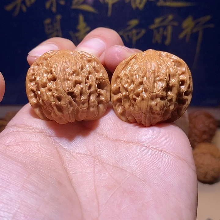 把件文玩核桃全品无修35尺房山磨盘