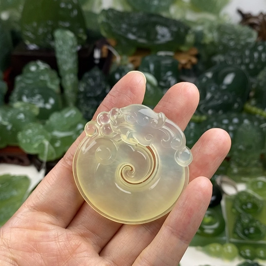 岫玉未镶嵌挂件挂件
