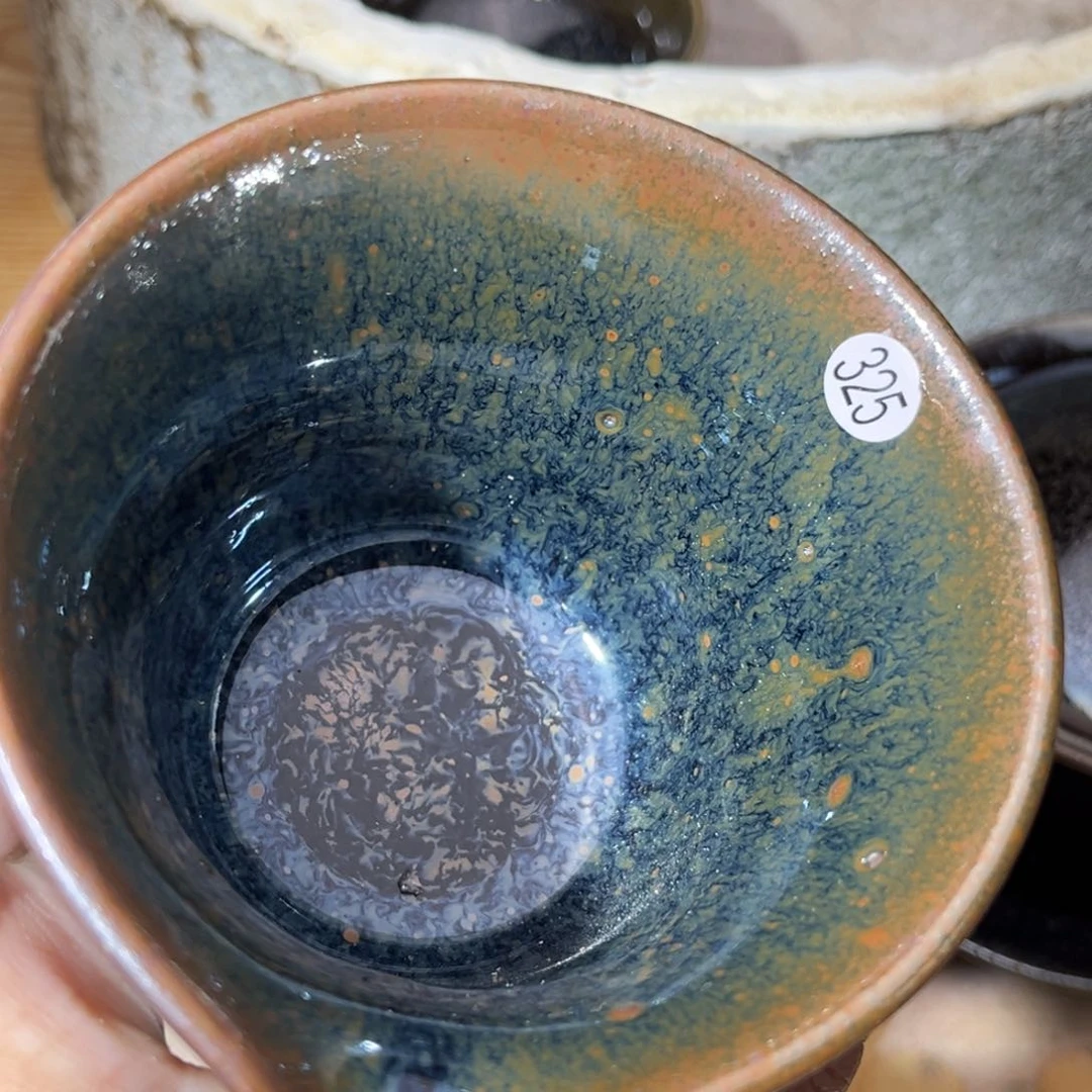 茶盏义兴龙窑柴烧微瑕