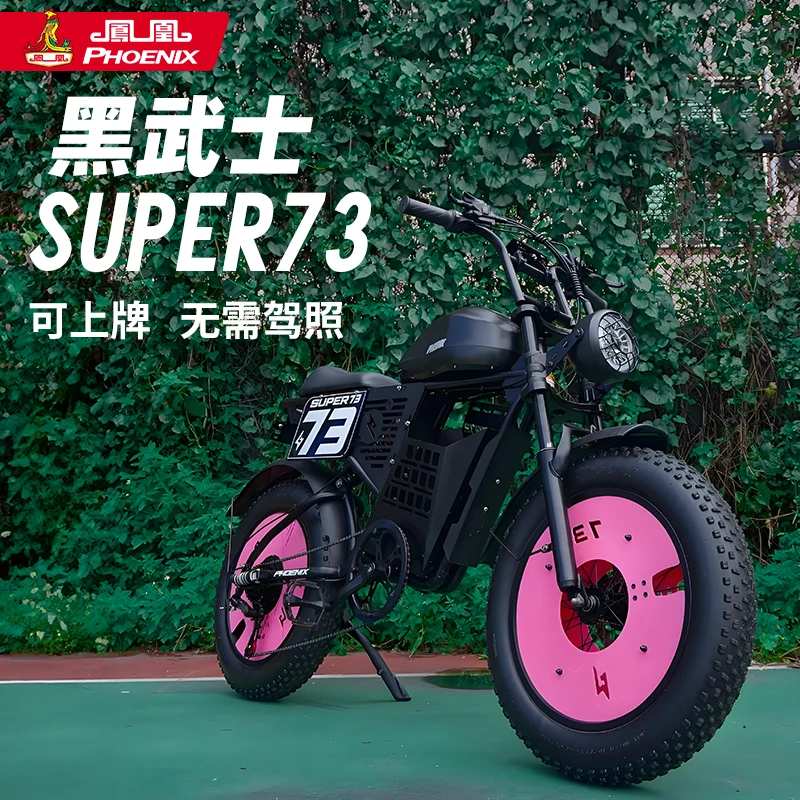 Phoenix/凤凰super73复古新国标电动自行车锂电池助力电瓶电动车