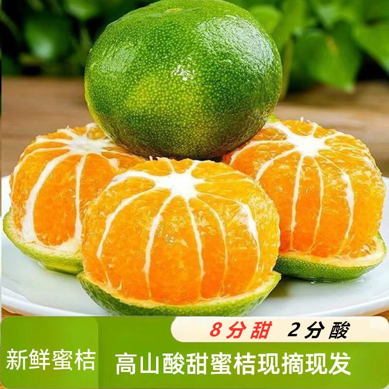 浙江临海涌泉青皮橘子新鲜现摘酸甜桔子薄皮无籽蜜桔孕妇当季水果