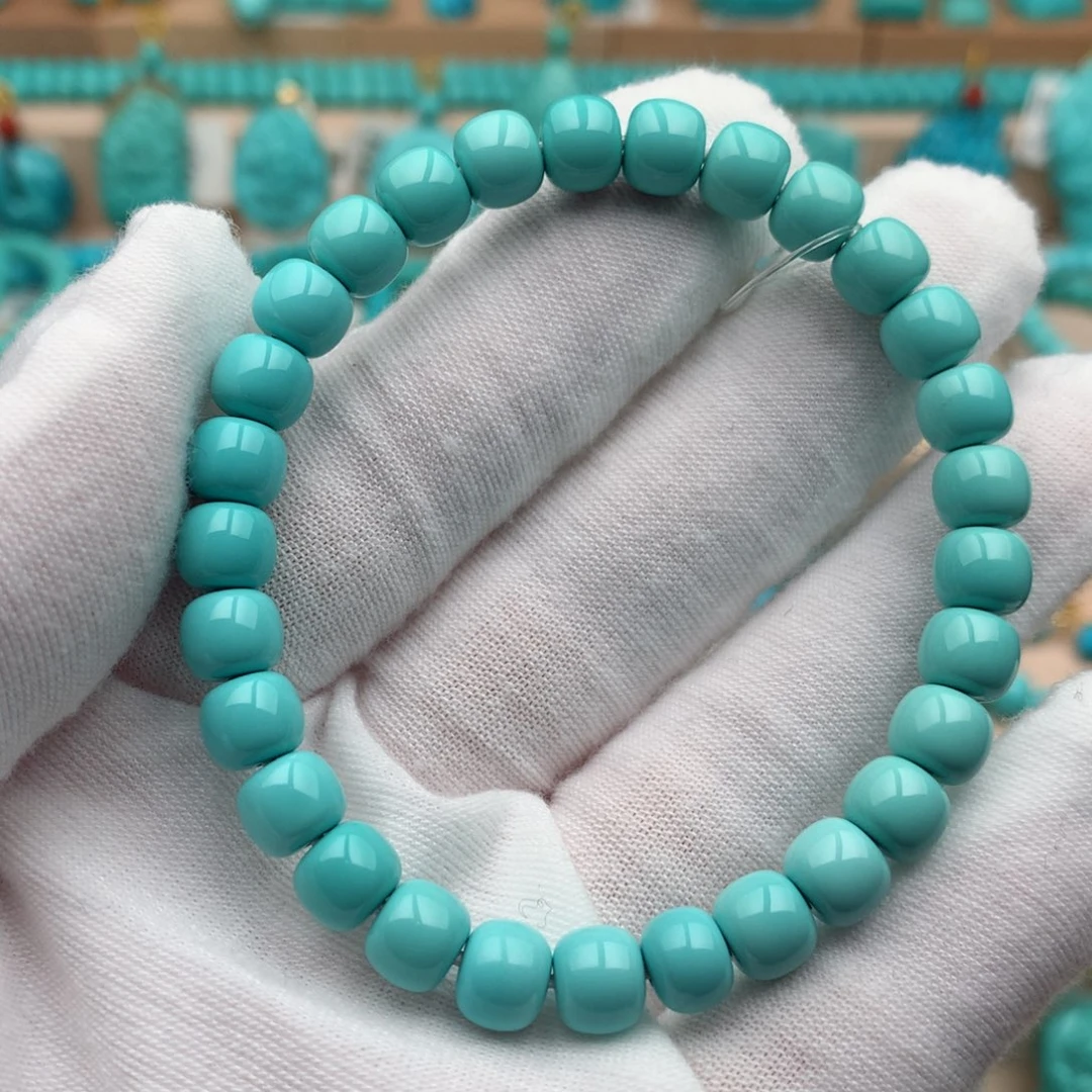 绿松石未镶嵌珠宝奇石7mm