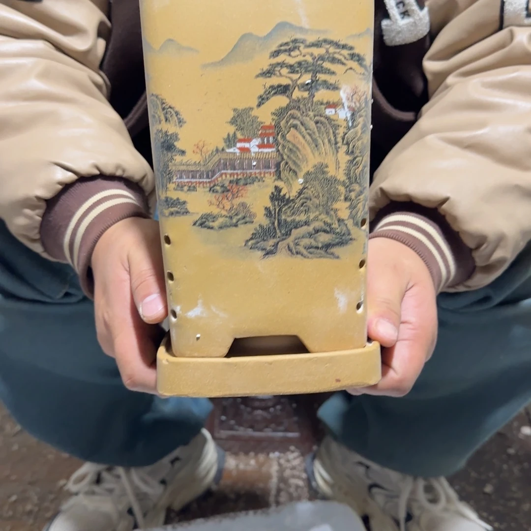 花盆紫砂瑕疵是我最