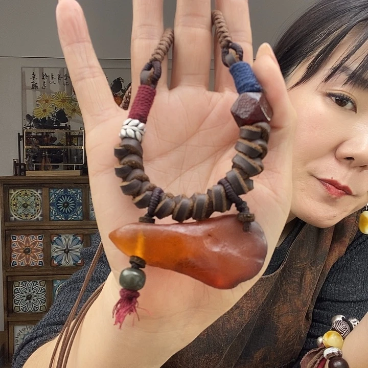 蜜蜡项链未镶嵌项链