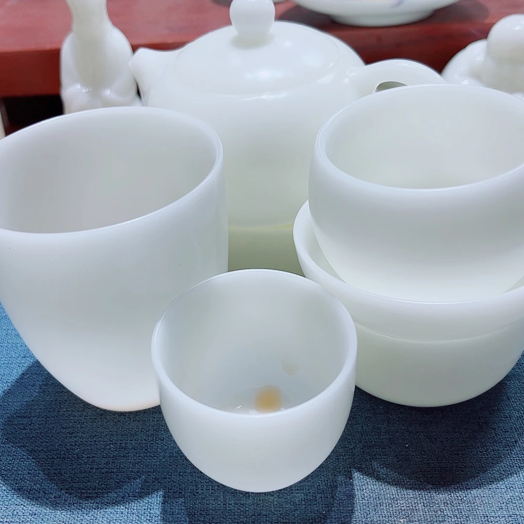 陶瓷素烧璞玉190cc加6杯套组安全