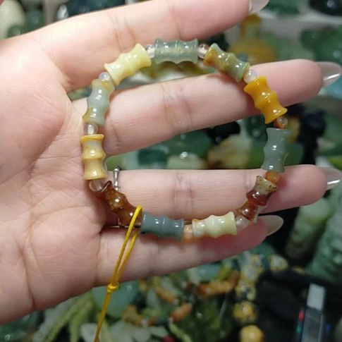 岫玉未镶嵌岫玉手串