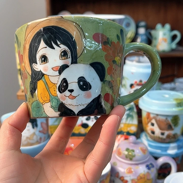 陶景德镇釉下手绘陶瓷