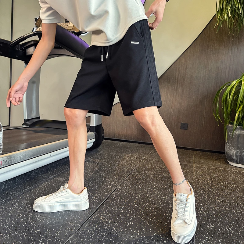 短裤男士夏季薄款高级感宽松运动休闲五分夏天沙滩中马裤子外穿