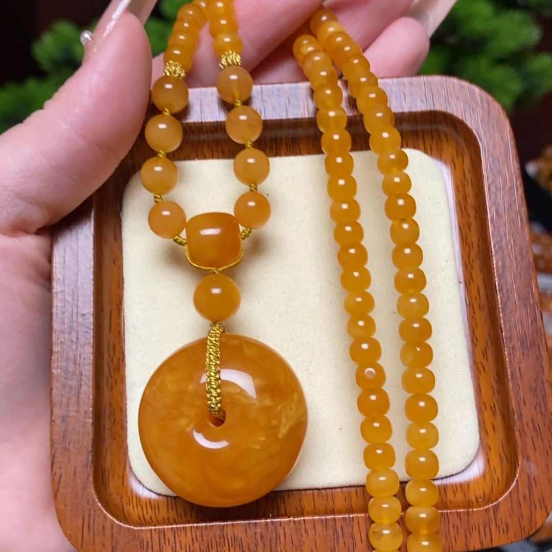 【闪购商品】蜜蜡颈饰未镶嵌项链