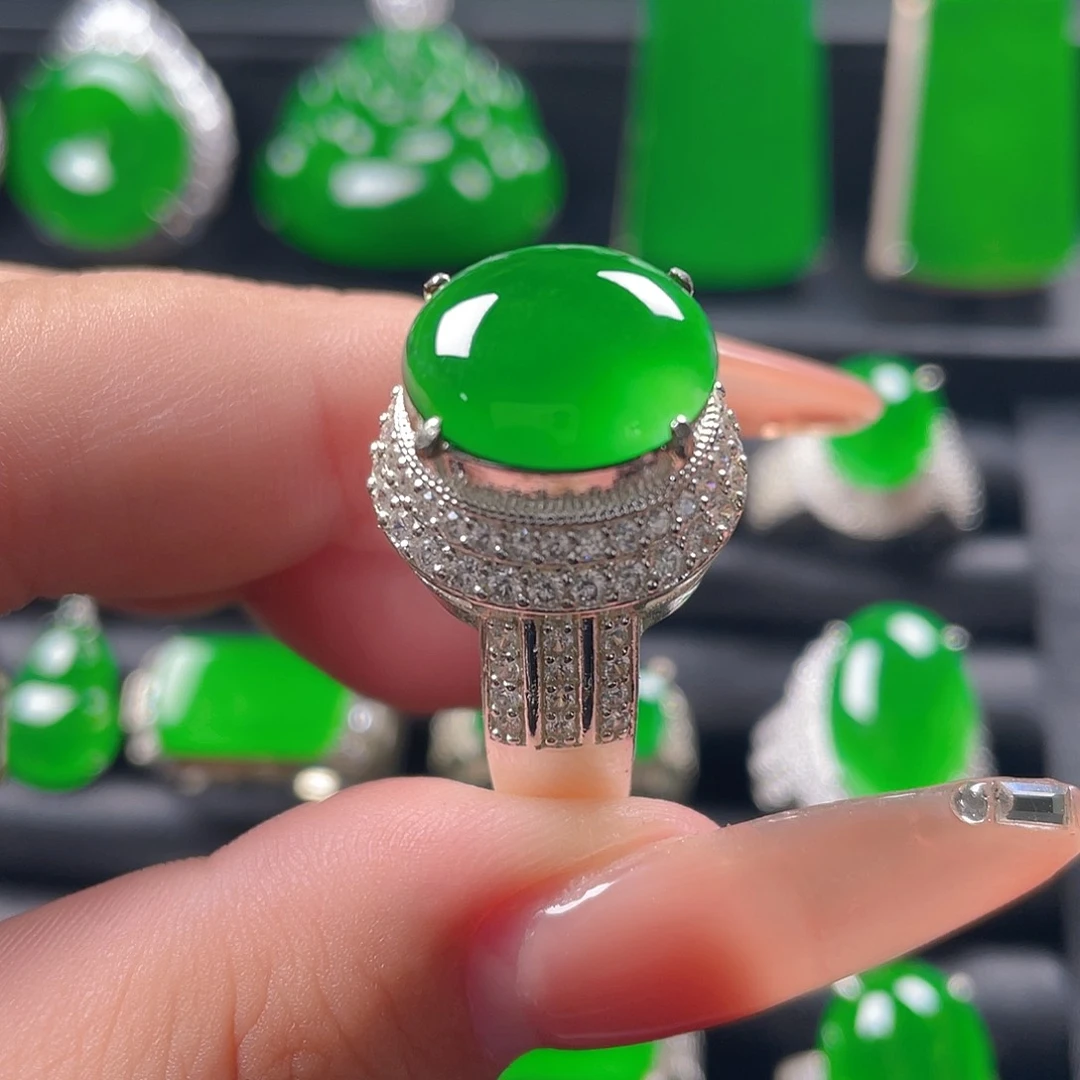 未镶嵌戒指翡翠蛋面