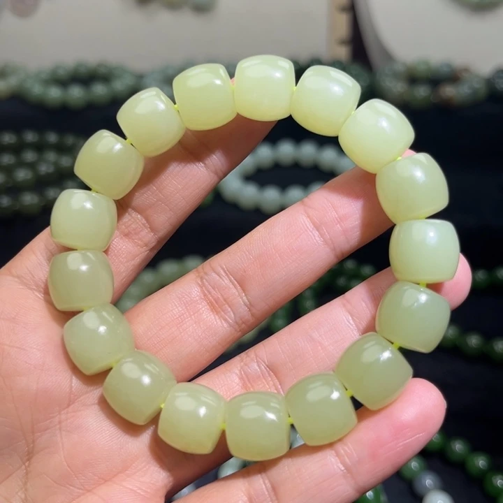 和田玉未镶嵌手链卡13