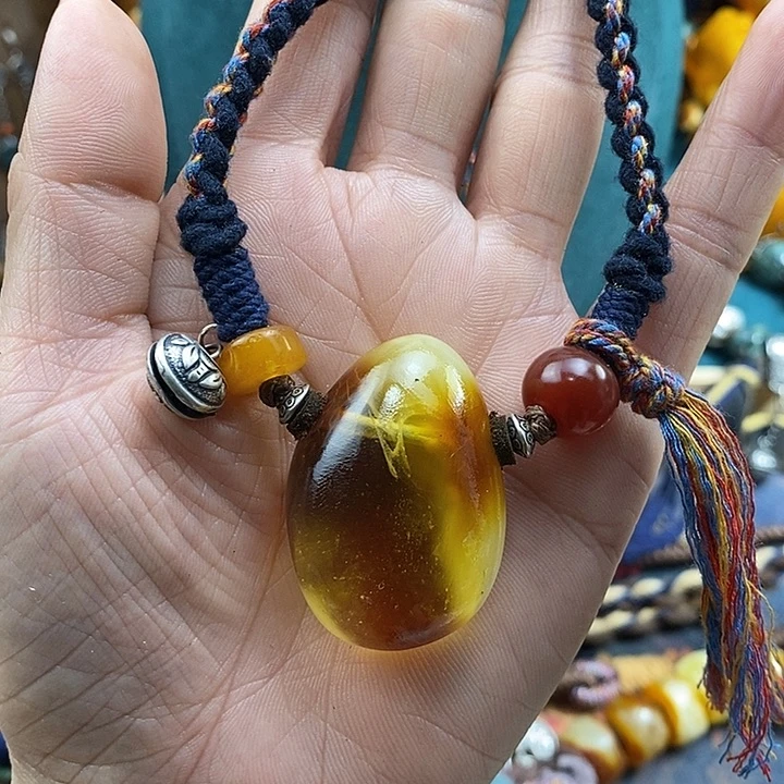 蜜蜡未镶嵌项链项链