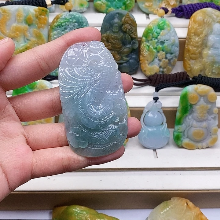 颈饰未镶嵌翡翠翡翠A货