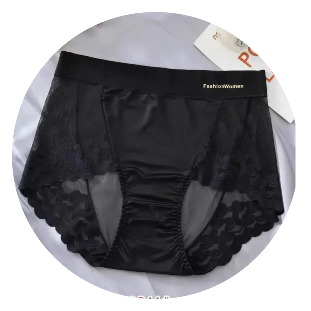 伊微女高货蕾丝女内裤新款夏季中腰韩版高能感尤莱特透气大码性感