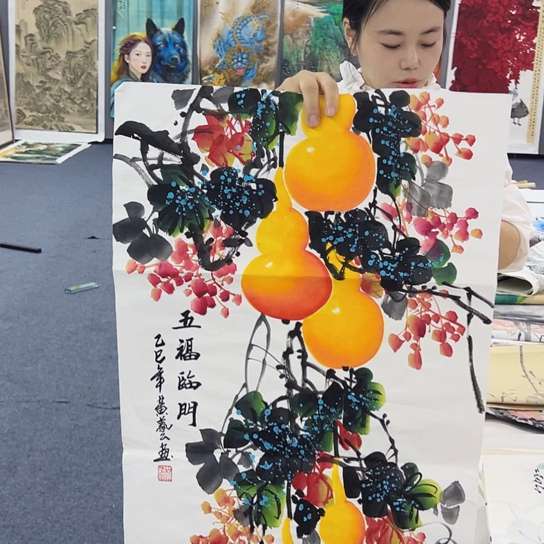 国画事事顺心如意万事如意