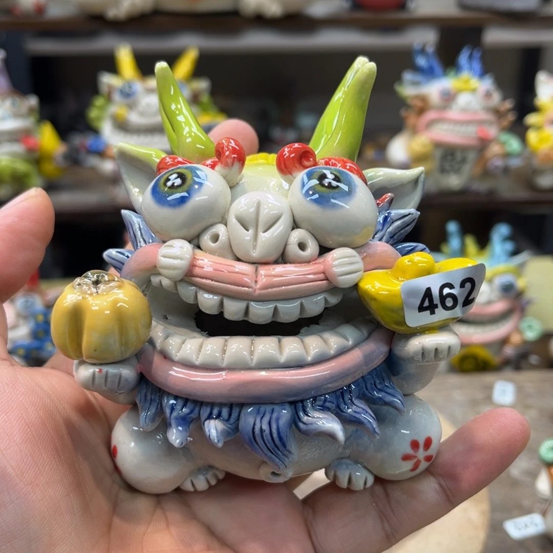 摆件纯手工抽象陶瓷摆件462
