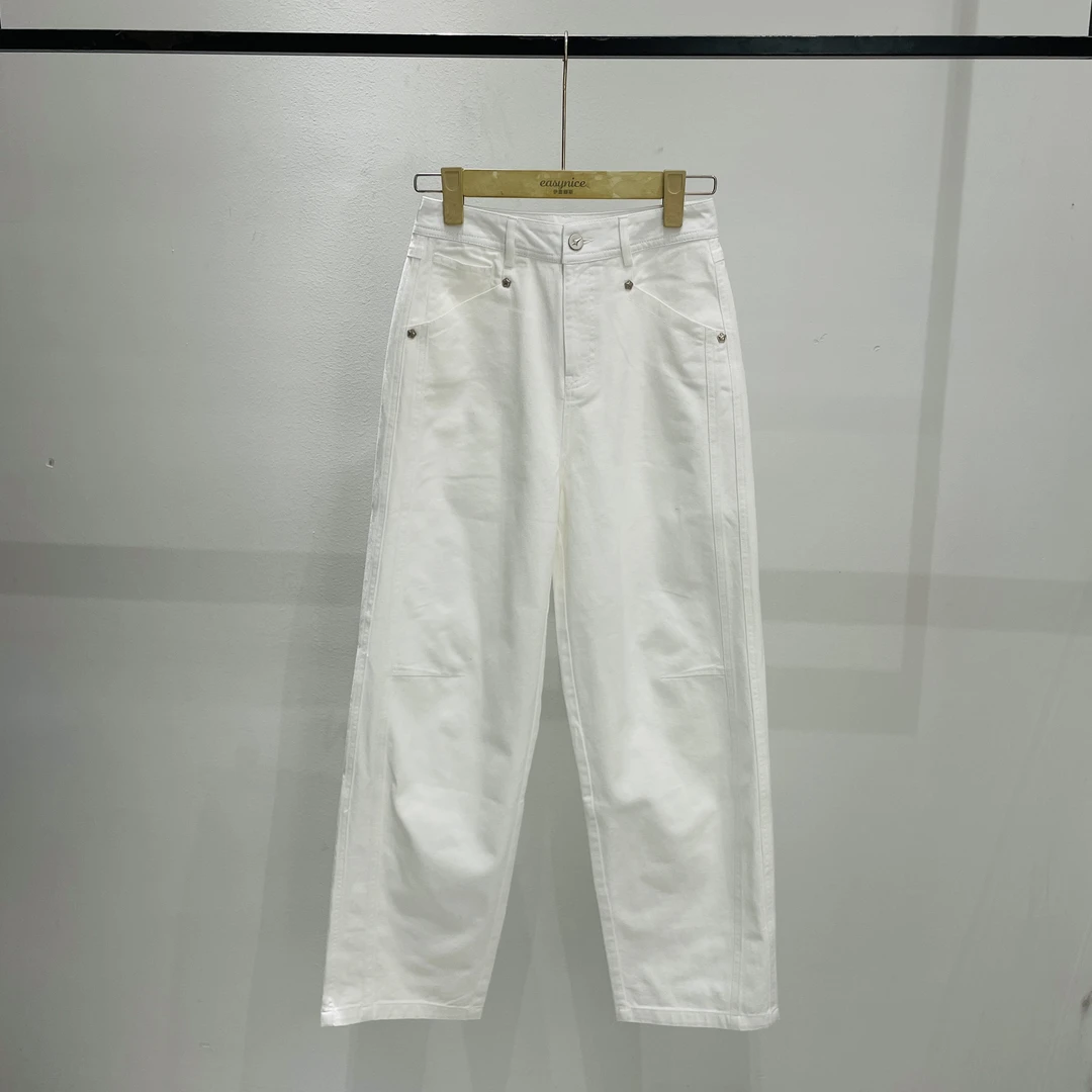 【麦丝】休闲时尚百搭宽松显瘦高腰直筒阔腿裤 MZ-83208