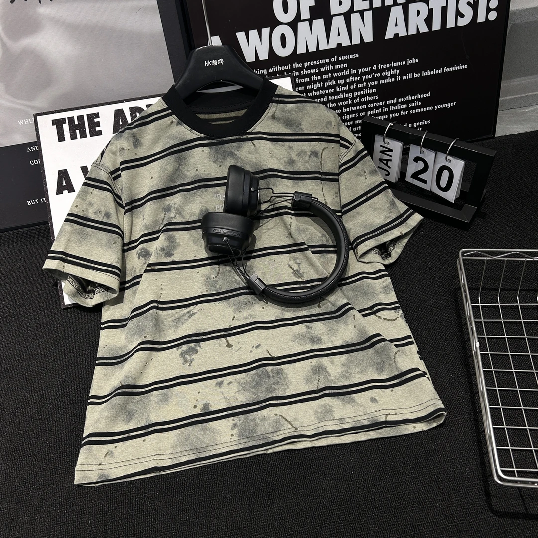 HK潮牌T恤中大童2025夏季新款短袖潮款潮流上衣825050