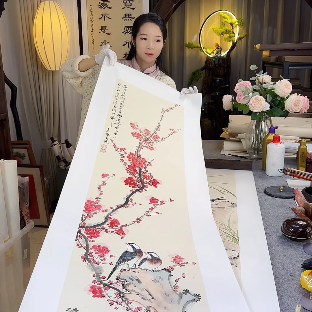 国画伊人阳亮梅兰竹菊