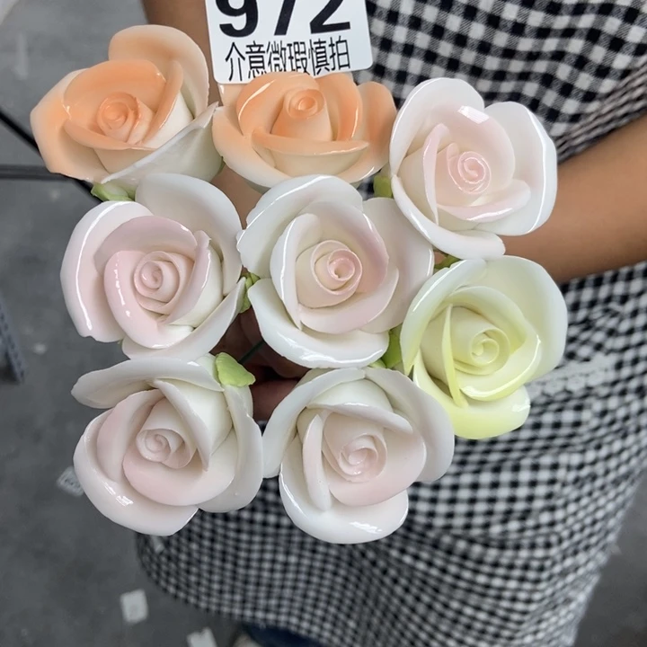 陶瓷手工制作陶瓷花