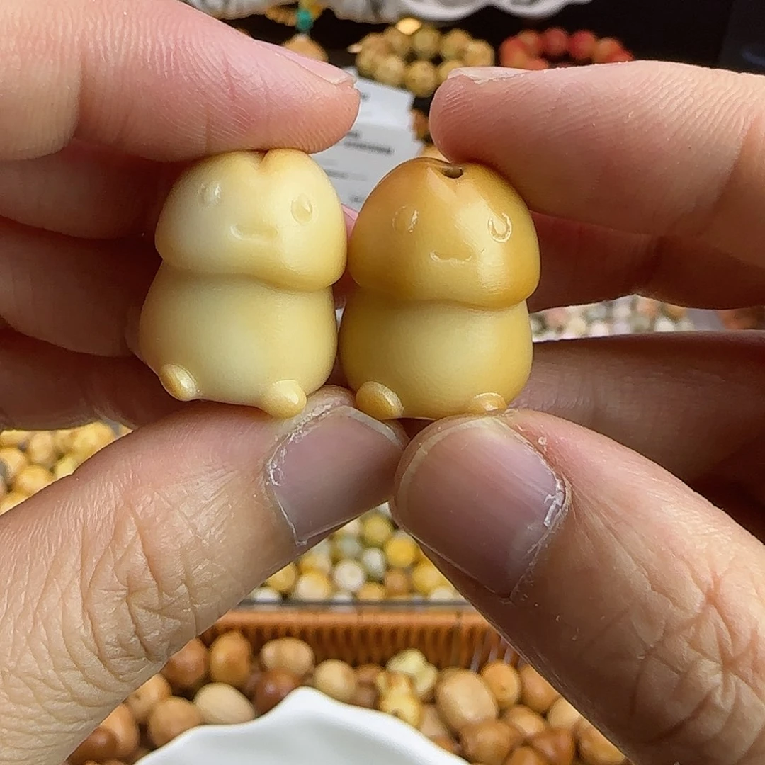 菩提根/象牙果吊坠瑕疵风化丁丁3颗