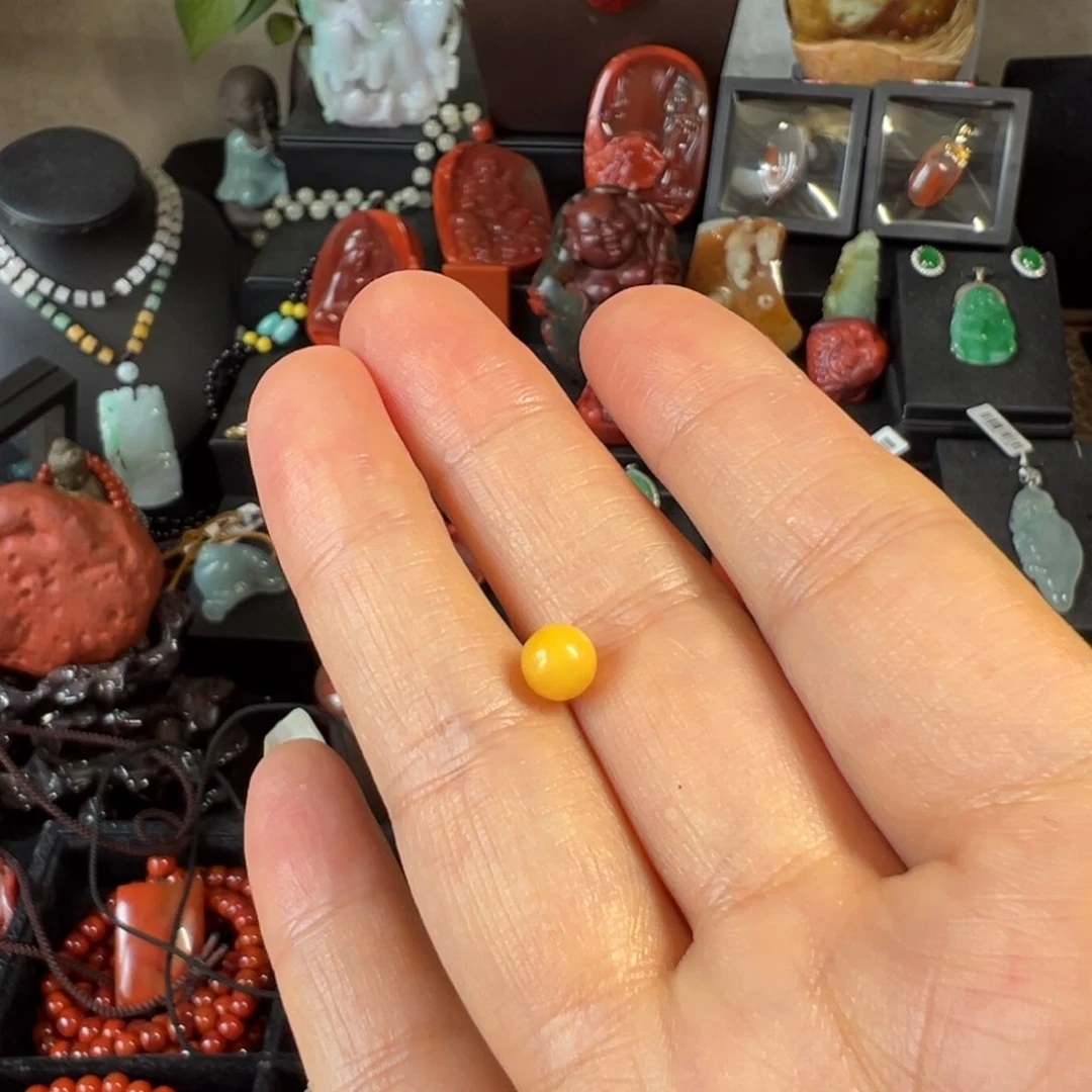 未镶嵌蜜蜡裸石l***y天然蜜蜡单珠