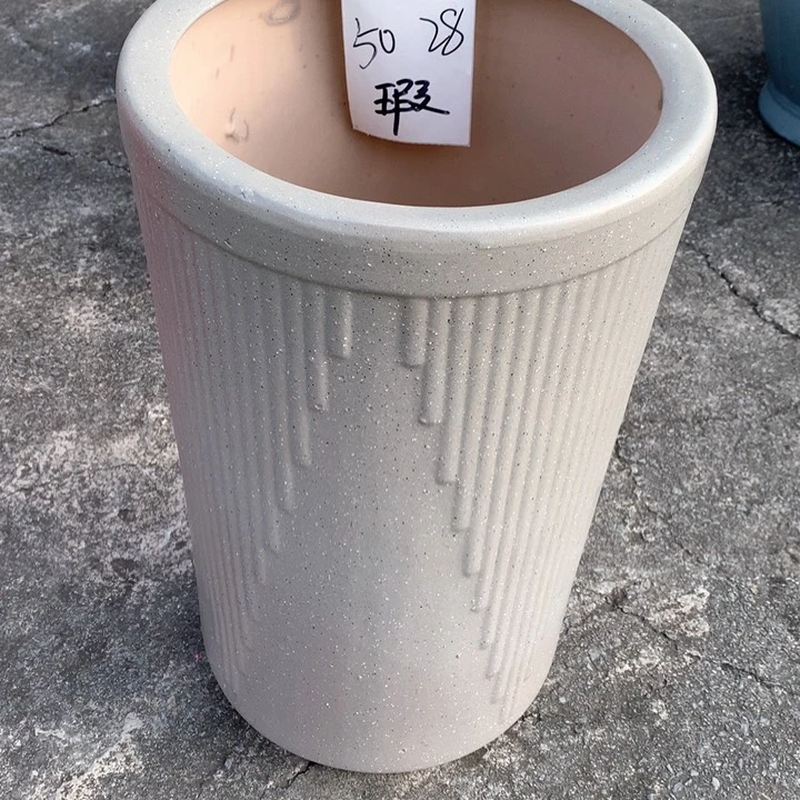 花盆陶瓷卡其大号的设计