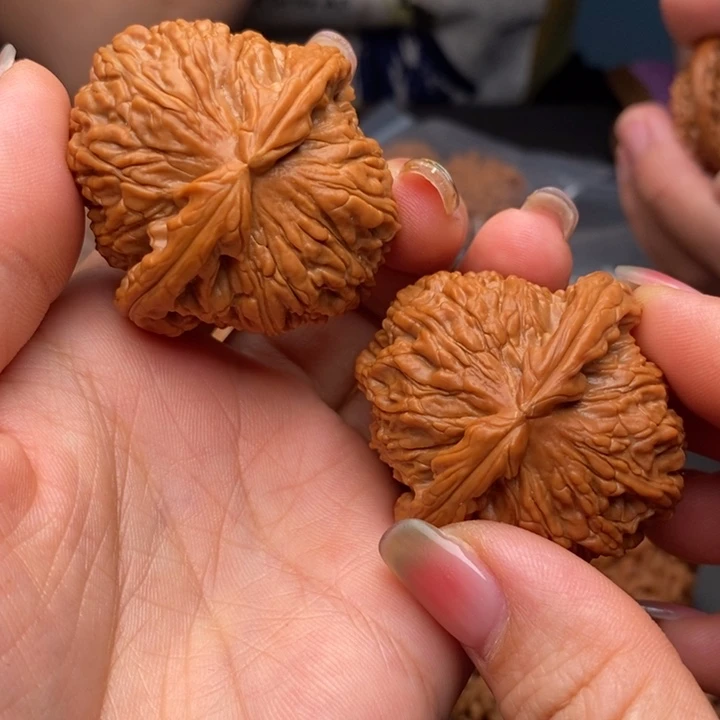 对***耶文玩核桃把件白狮子